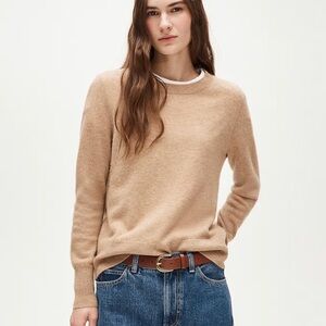 J Crew cashmere sweater tan